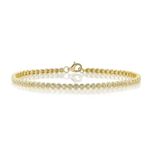 0.64CT DIAMOND BEZEL TENNIS BRACELET SC55022469