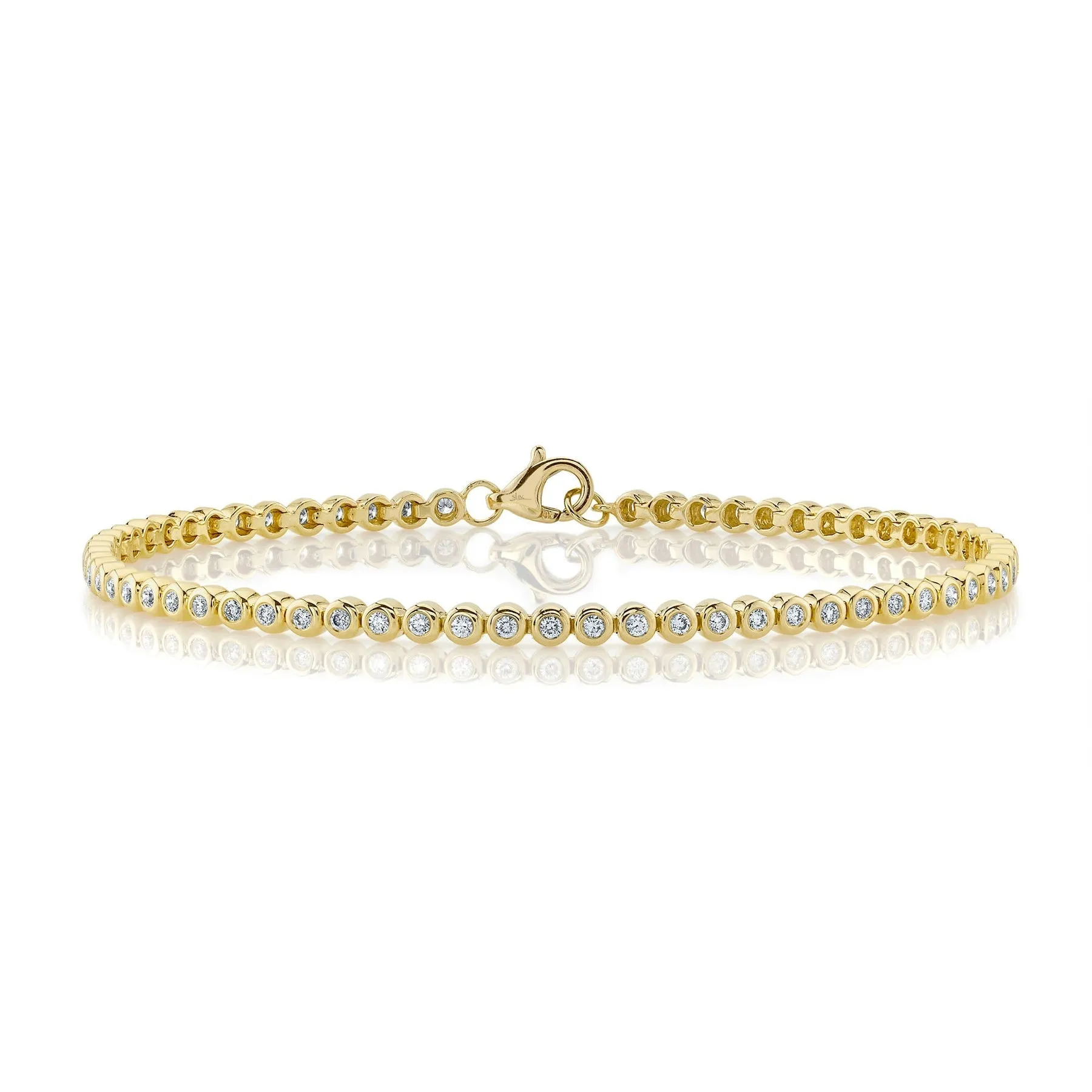 0.64CT DIAMOND BEZEL TENNIS BRACELET SC55022469
