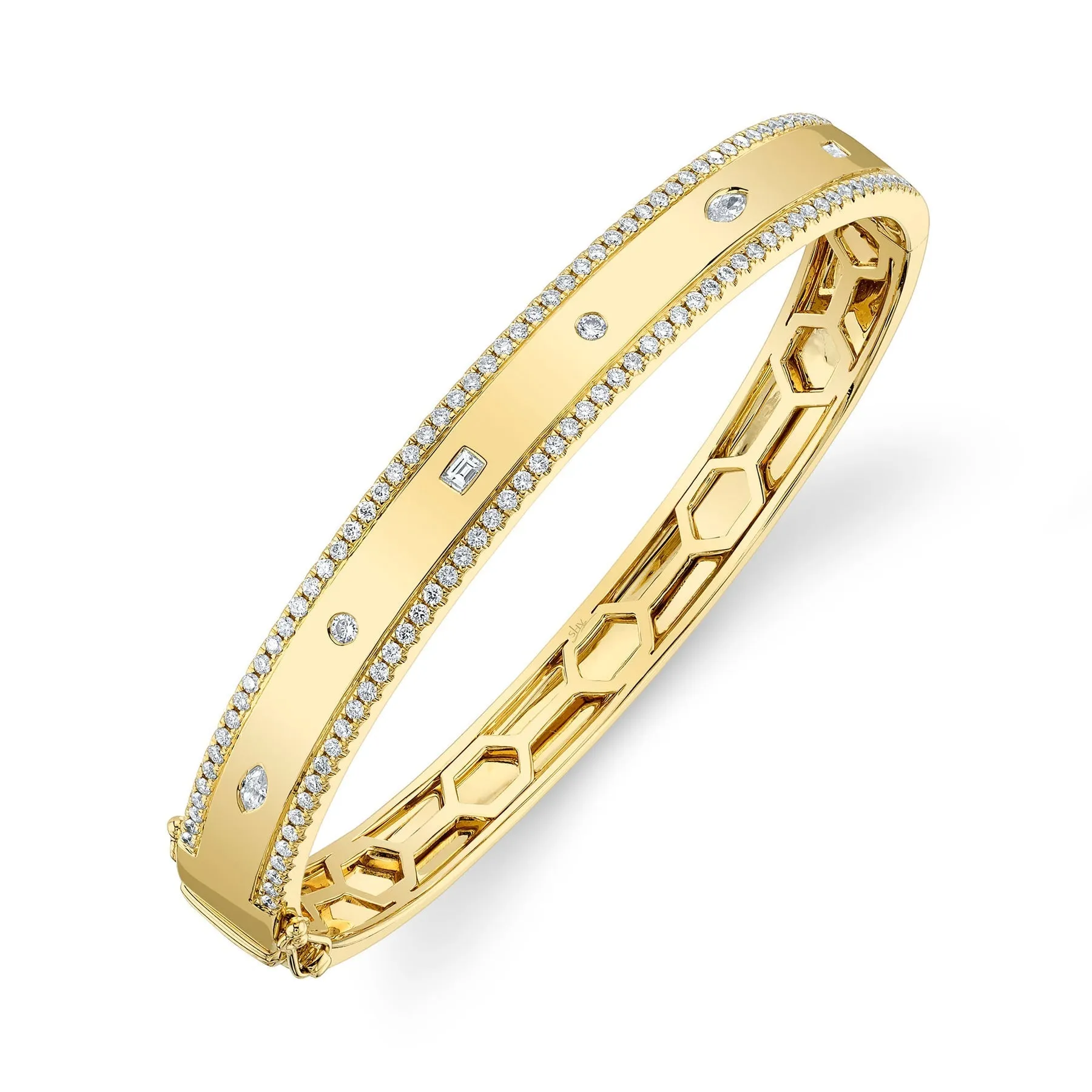 1.08CT DIAMOND BAGUETTE MARQUISE BANGLE SC55023851ZS