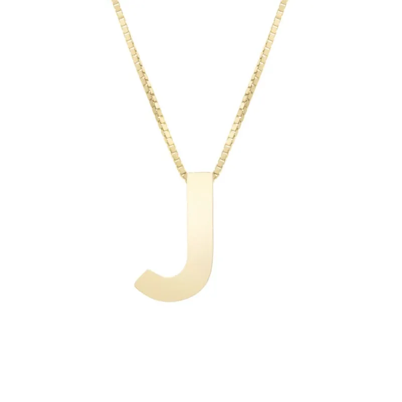14K Block Letter Initial - ALL LETTERS