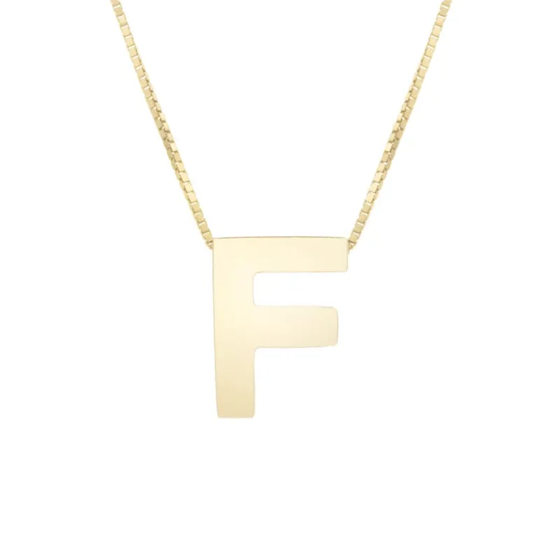 14K Block Letter Initial - ALL LETTERS
