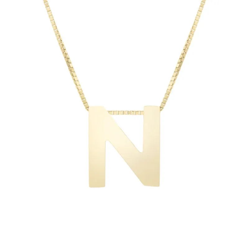 14K Block Letter Initial - ALL LETTERS