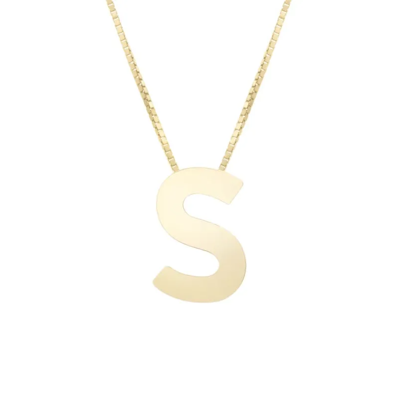 14K Block Letter Initial - ALL LETTERS