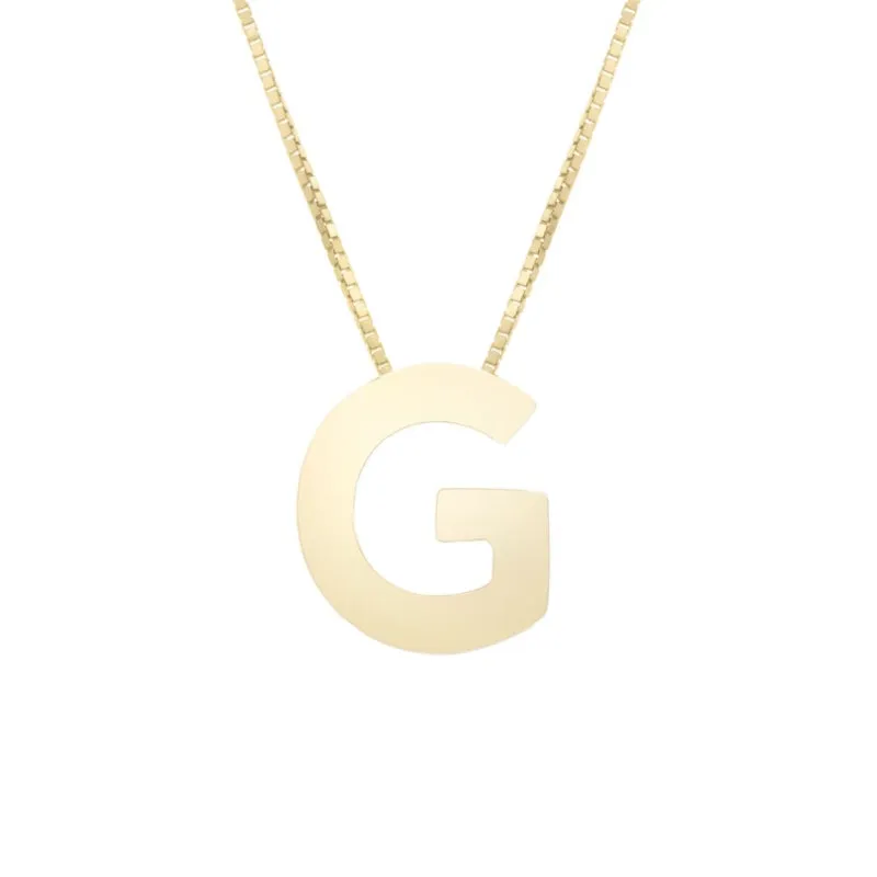 14K Block Letter Initial - ALL LETTERS