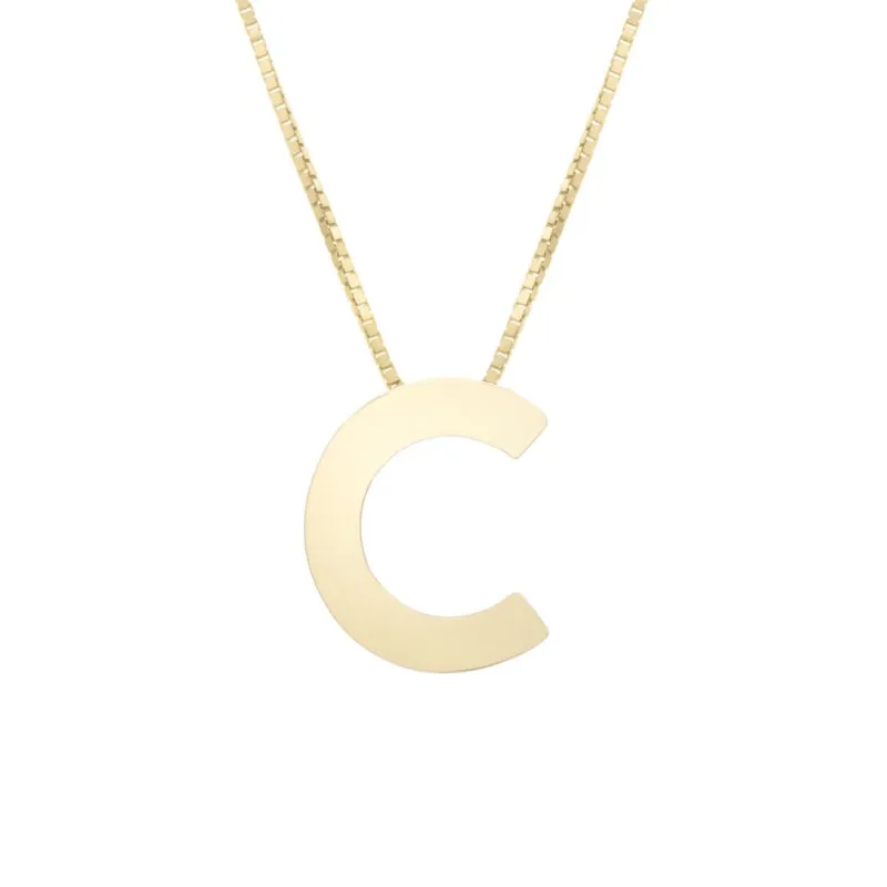 14K Block Letter Initial - ALL LETTERS