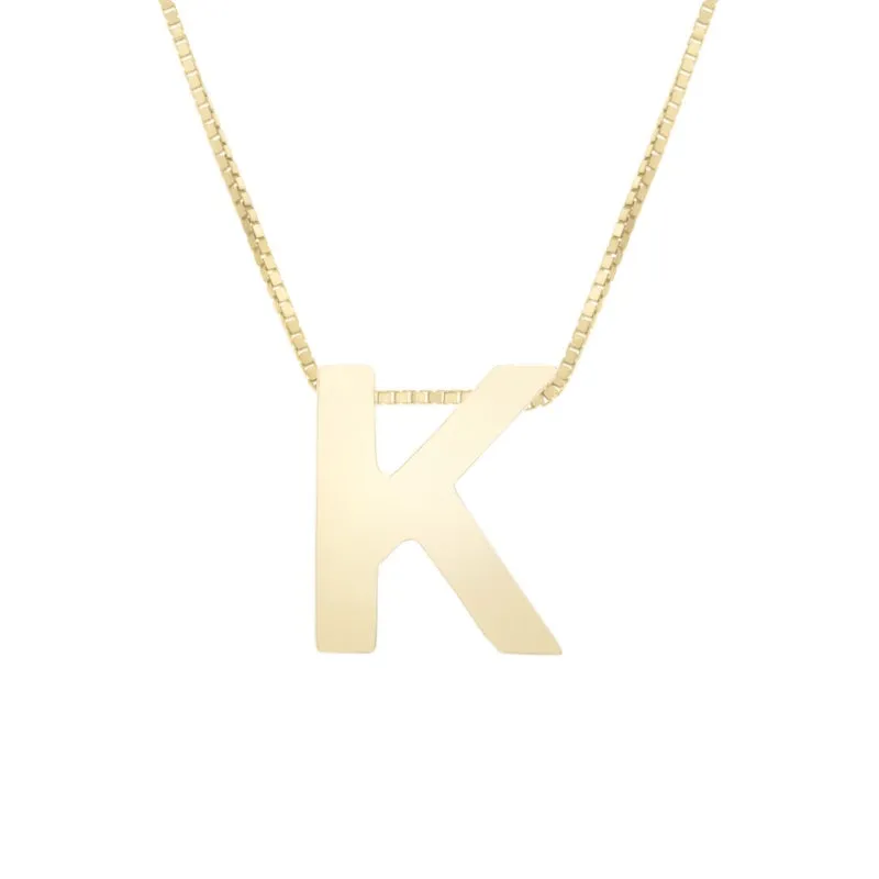 14K Block Letter Initial - ALL LETTERS
