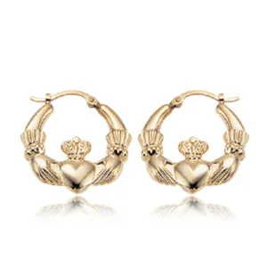 14k Celtic  Hoop Earrings