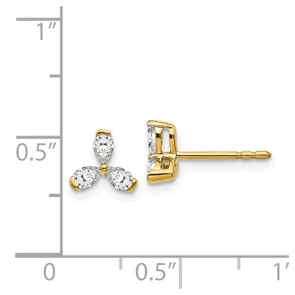 14k Diamond Earrings
