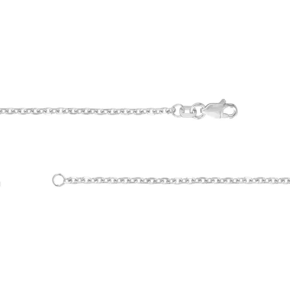 14k Gold 1.8mm Diamond-Cut Cable Chain, 18"