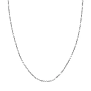 14k Gold 2.5mm Open Cable Chain Necklace, 18"
