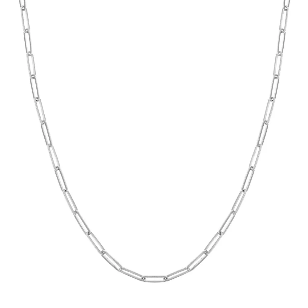 14k Gold Designer Long Link Chain, 20"