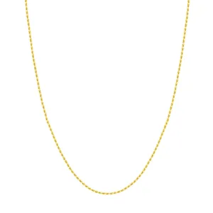 14k Gold Diamond-Cut Rope Chain 18"