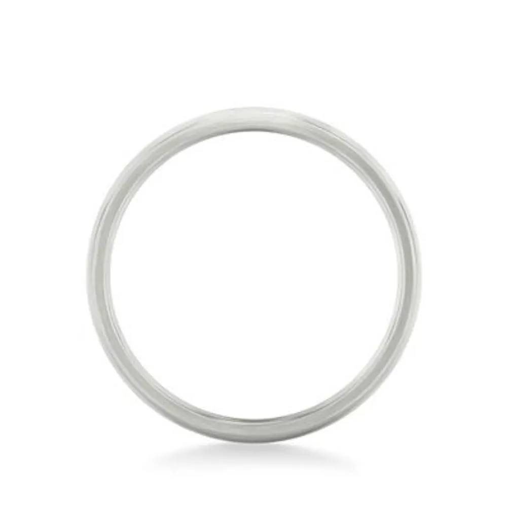 14k Gold European Fit Brushed Wedding Band 3mm