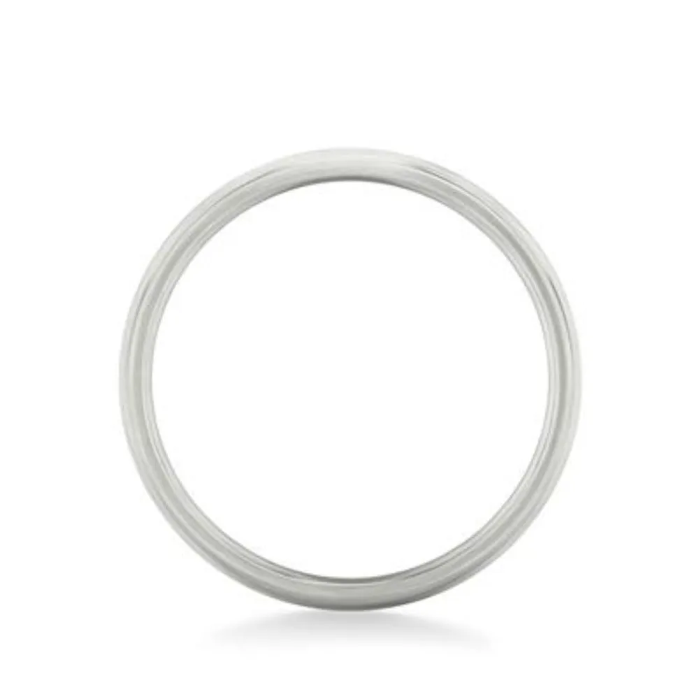 14k Gold European Fit Brushed Wedding Band 6mm