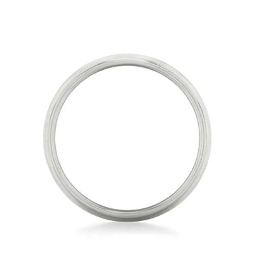 14k Gold European Fit Brushed Wedding Band 8mm