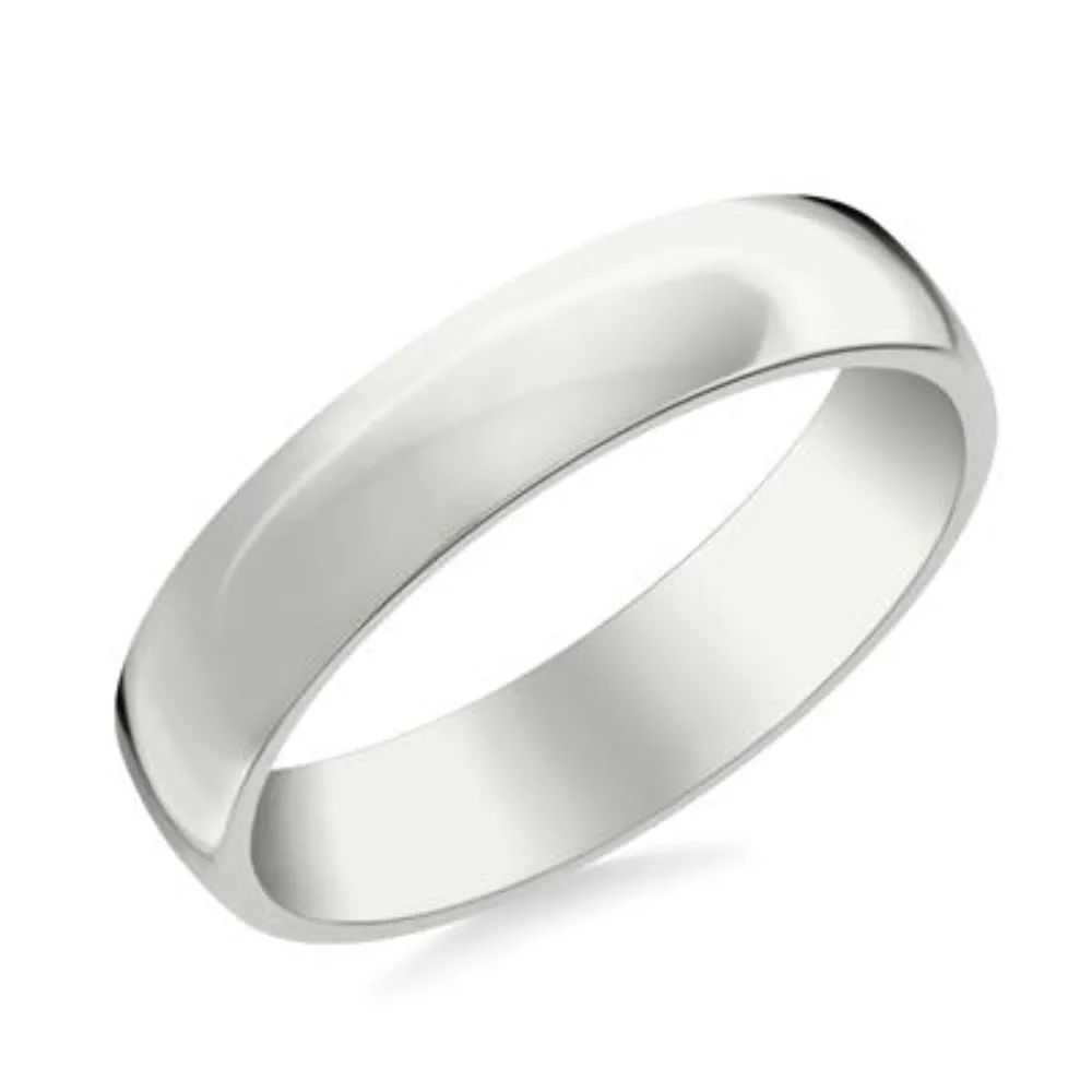 14k Gold European Fit Polished Wedding Band 5mm