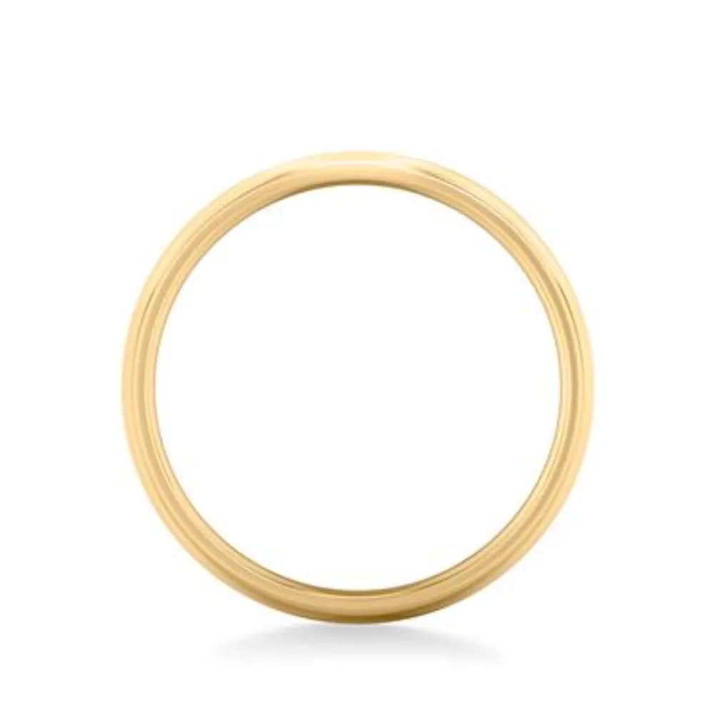 14k Gold European Fit Polished Wedding Band 7mm