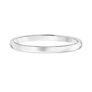 14k Plain Gold Wedding Band 2mm