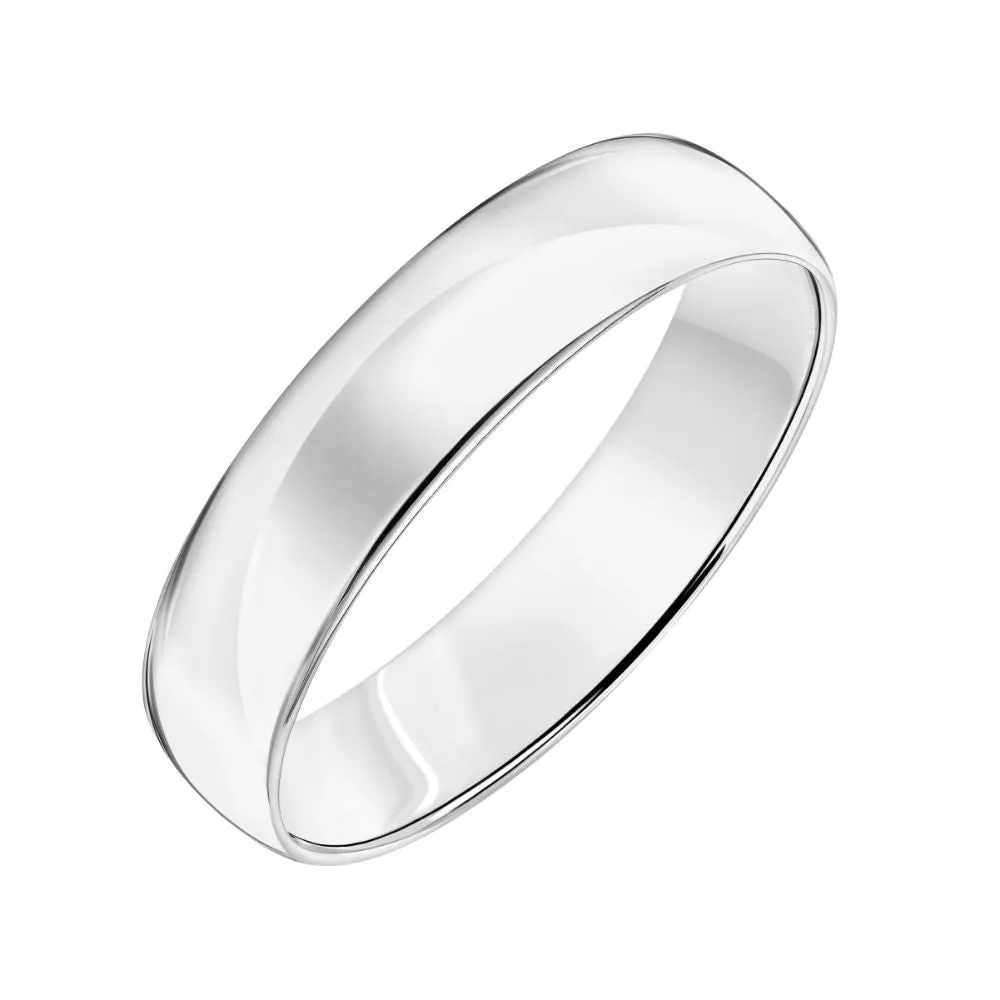 14k Plain Gold Wedding Band 5mm