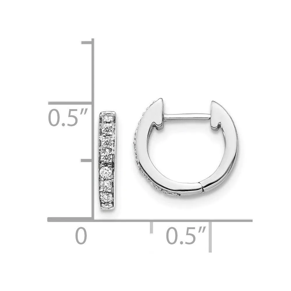 14k White Gold Diamond Earrings