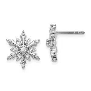 14k White Gold Diamond Earrings