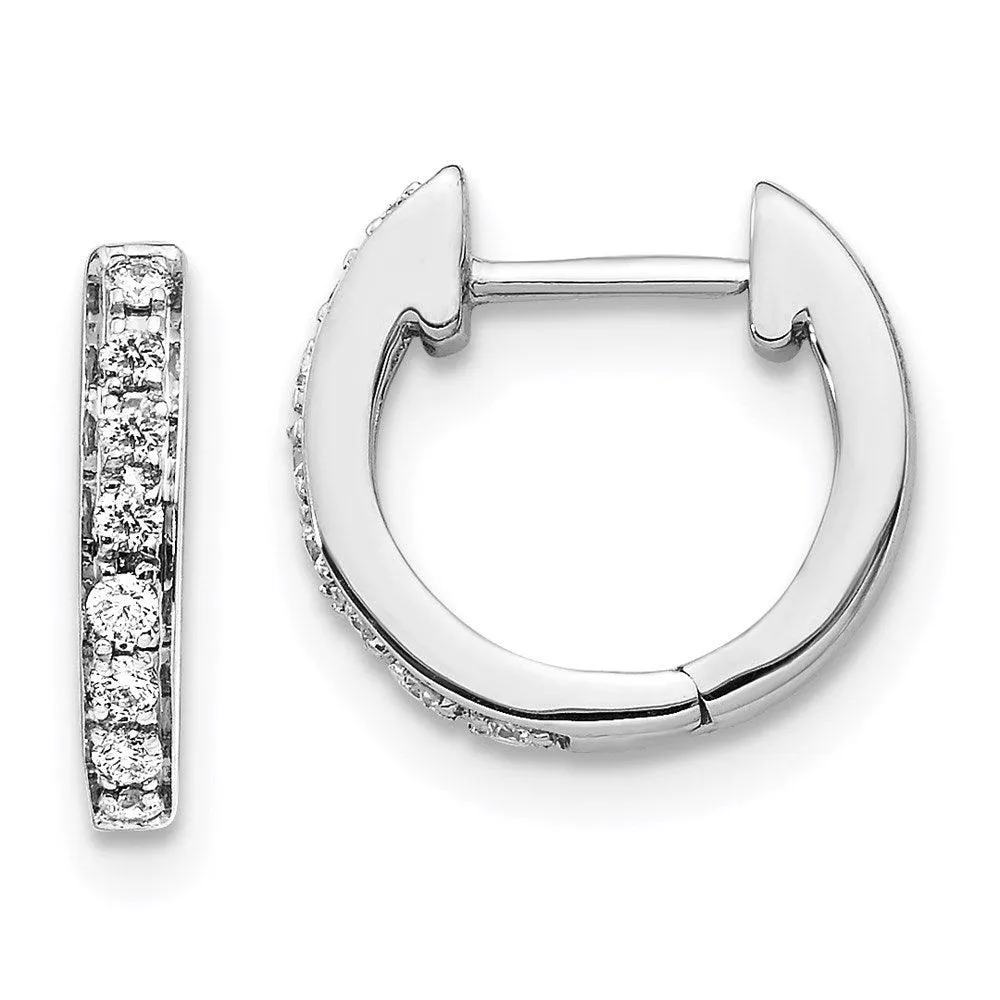 14k White Gold Diamond Earrings
