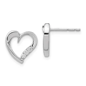 14k White Gold Diamond Earrings