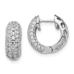 14k White Gold Diamond Earrings