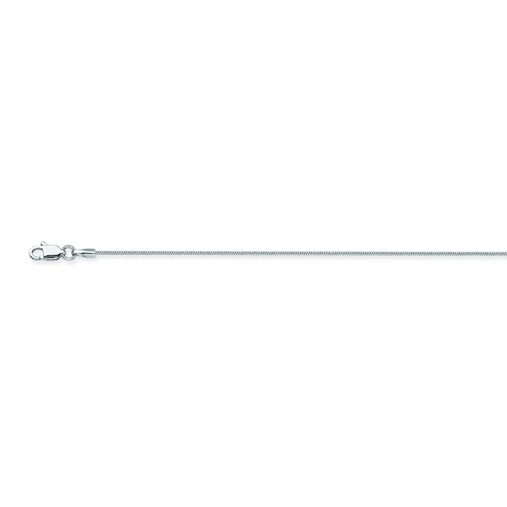 14K White Gold Snake Chain