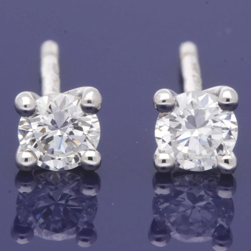 18ct White Gold 0.45ct Diamond Stud Earrings