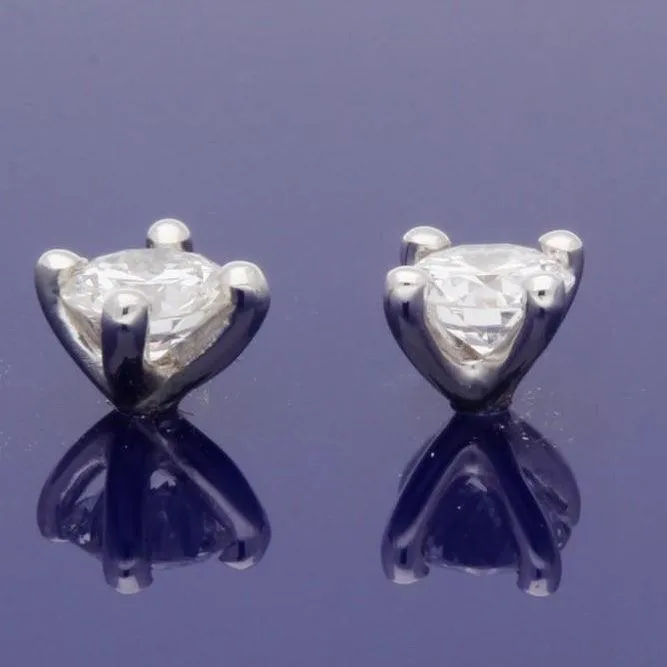 18ct White Gold 0.45ct Diamond Stud Earrings
