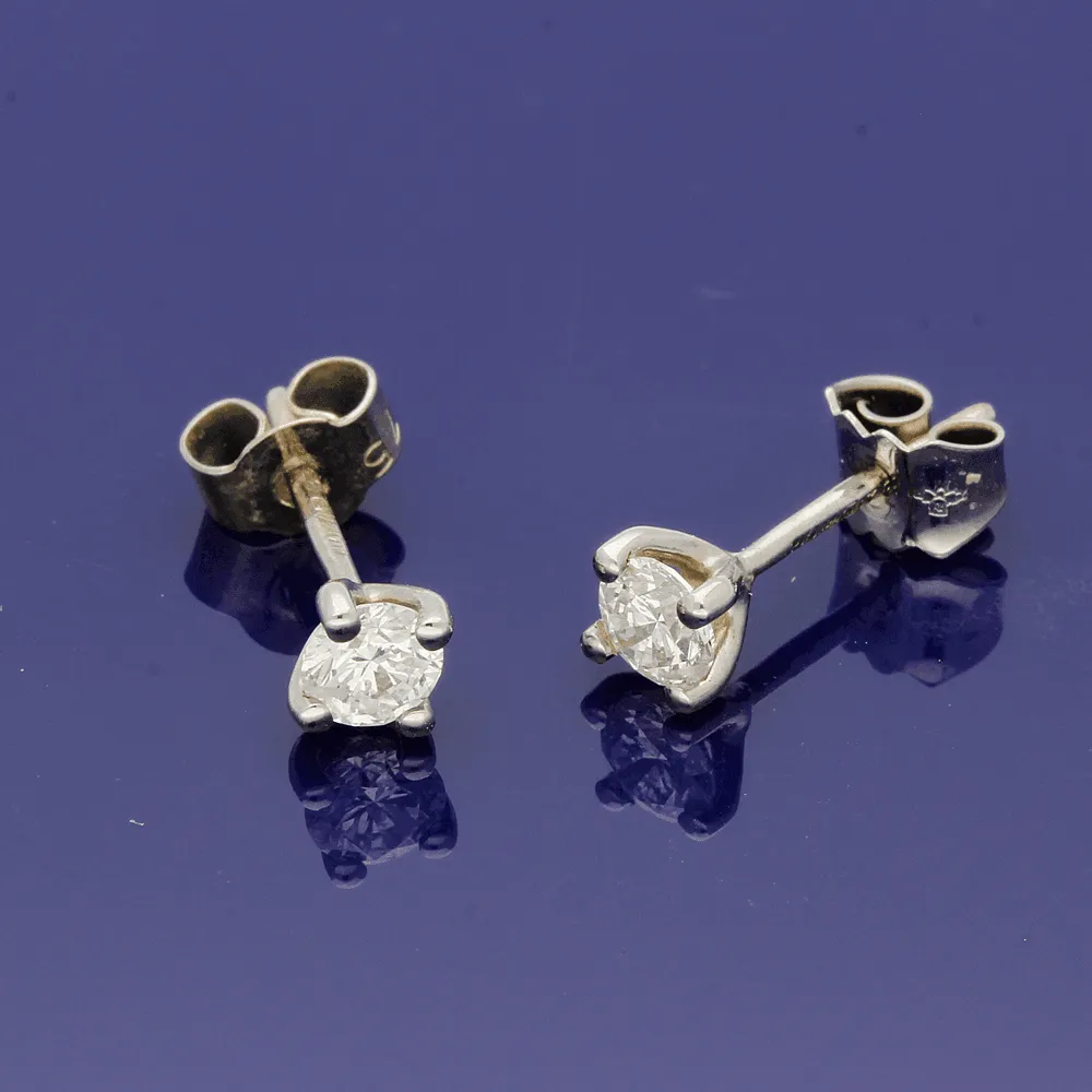 18ct White Gold 0.50ct Diamond Stud Earrings