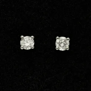 18ct White Gold 0.50ct Diamond Stud Earrings