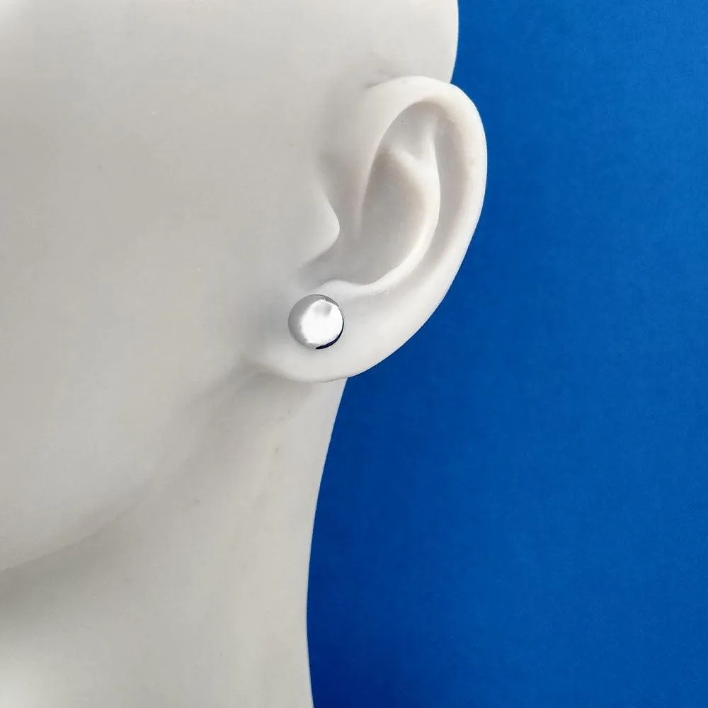 18ct White Gold 8mm Ball Stud Earrings