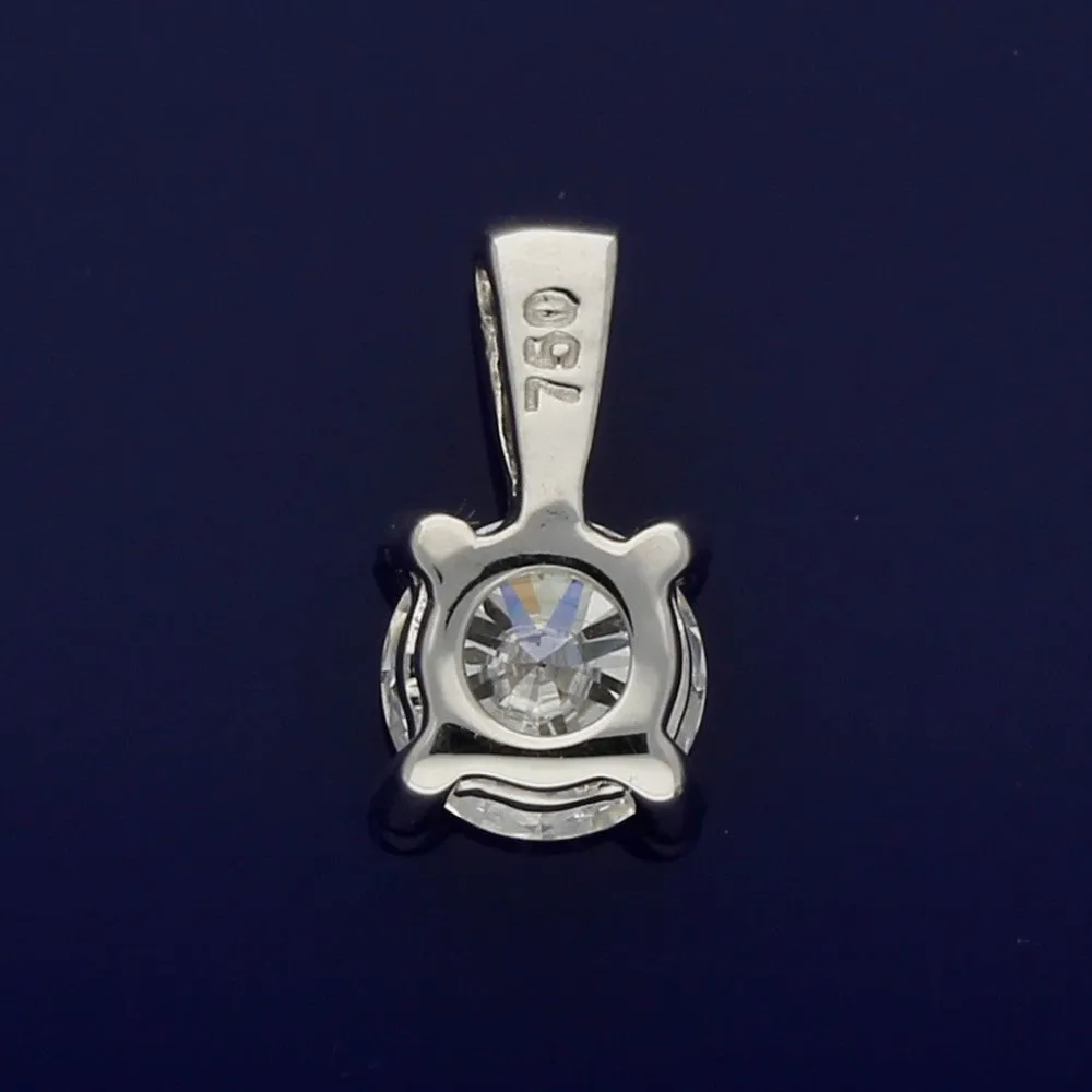 18ct White Gold Laboratory-Grown Diamond Pendant - 0.54ct Solitaire Diamond