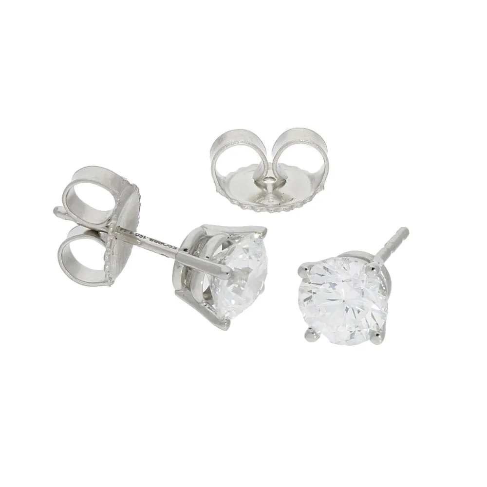18ct White Gold Laboratory-Grown Diamond Stud Earrings 1.44ct