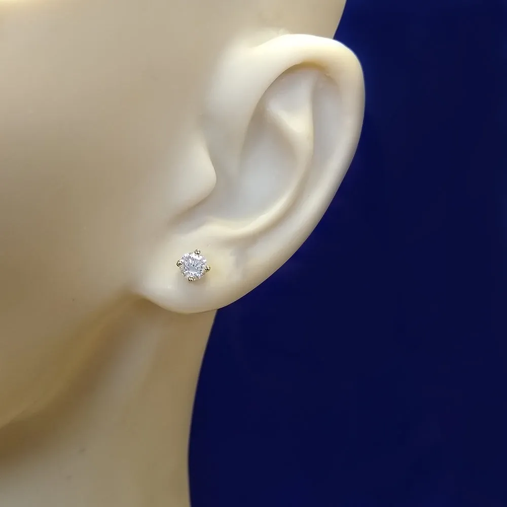 18ct Yellow Gold Diamond 0.77ct Stud Earrings