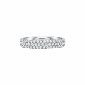 3-Row Comfort Fit Diamond Band