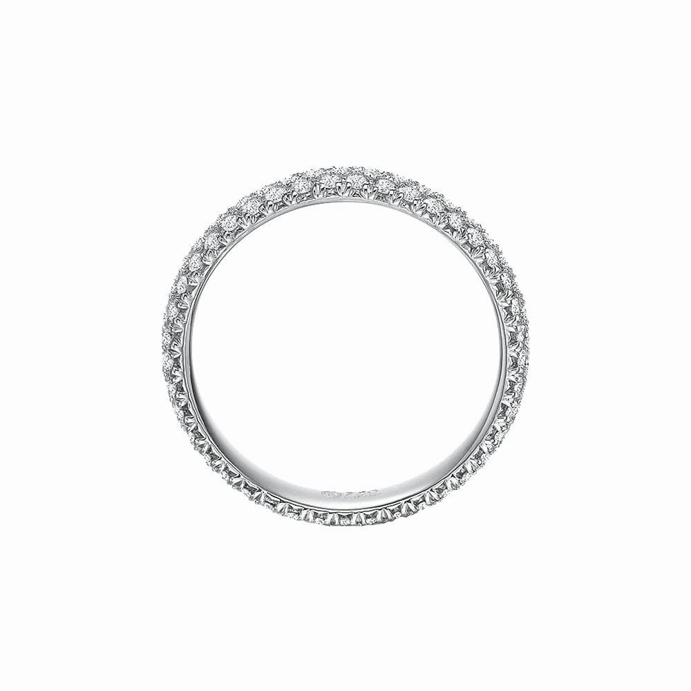 3-Row Comfort Fit Diamond Band