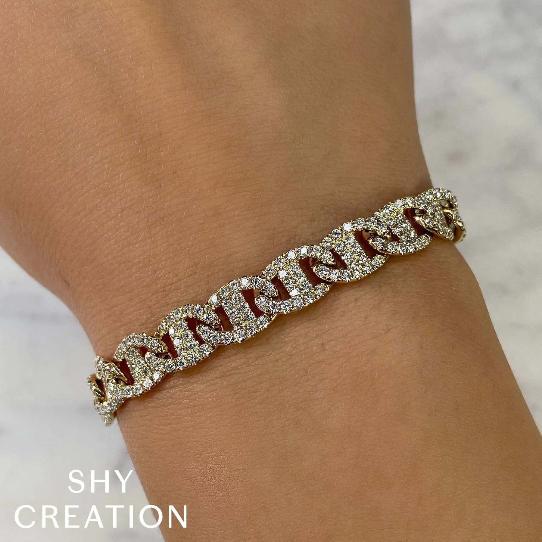 4.05CT DIAMOND LINK BRACELET SC55025235