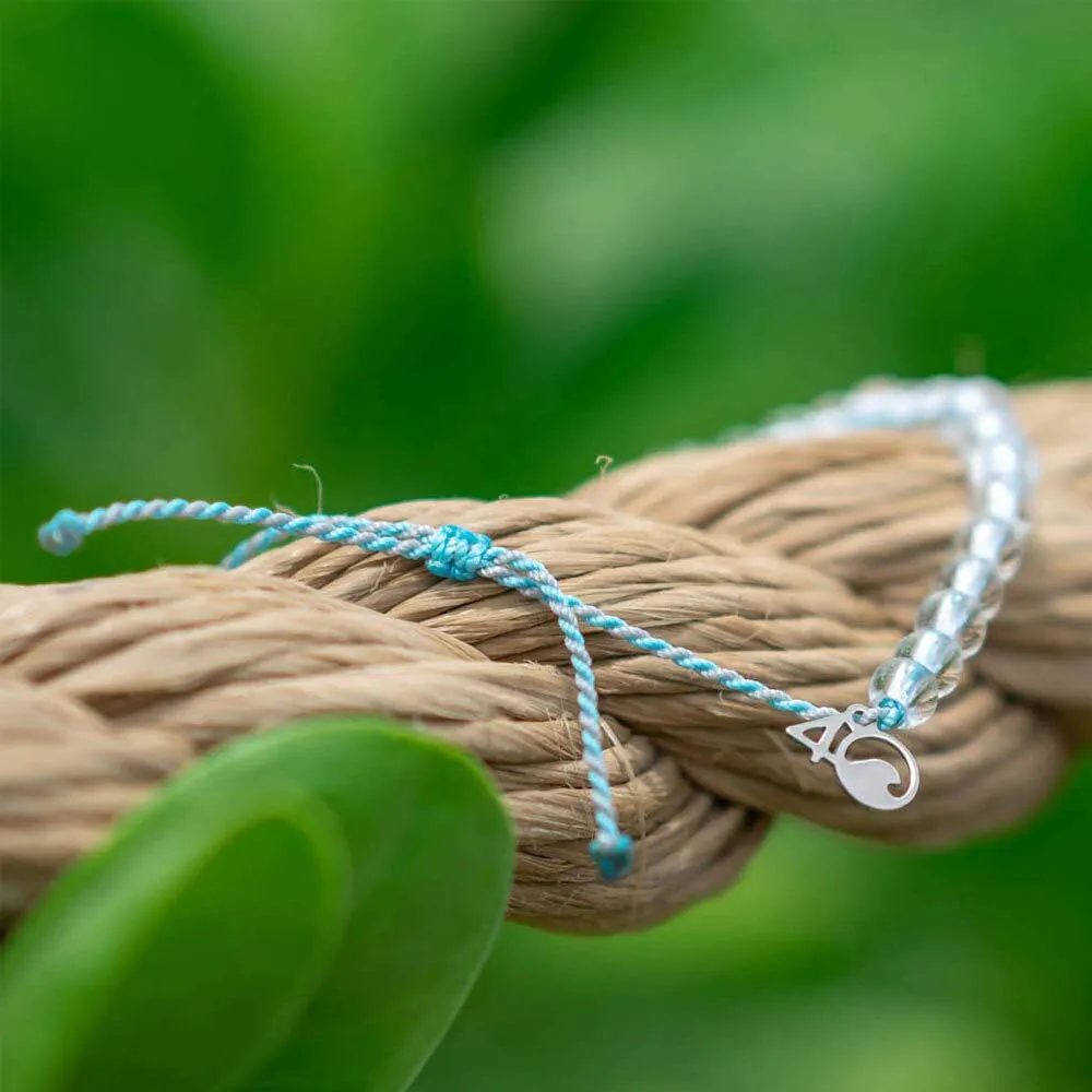 4Ocean Dolphin Light Blue & Grey Beaded Bracelet