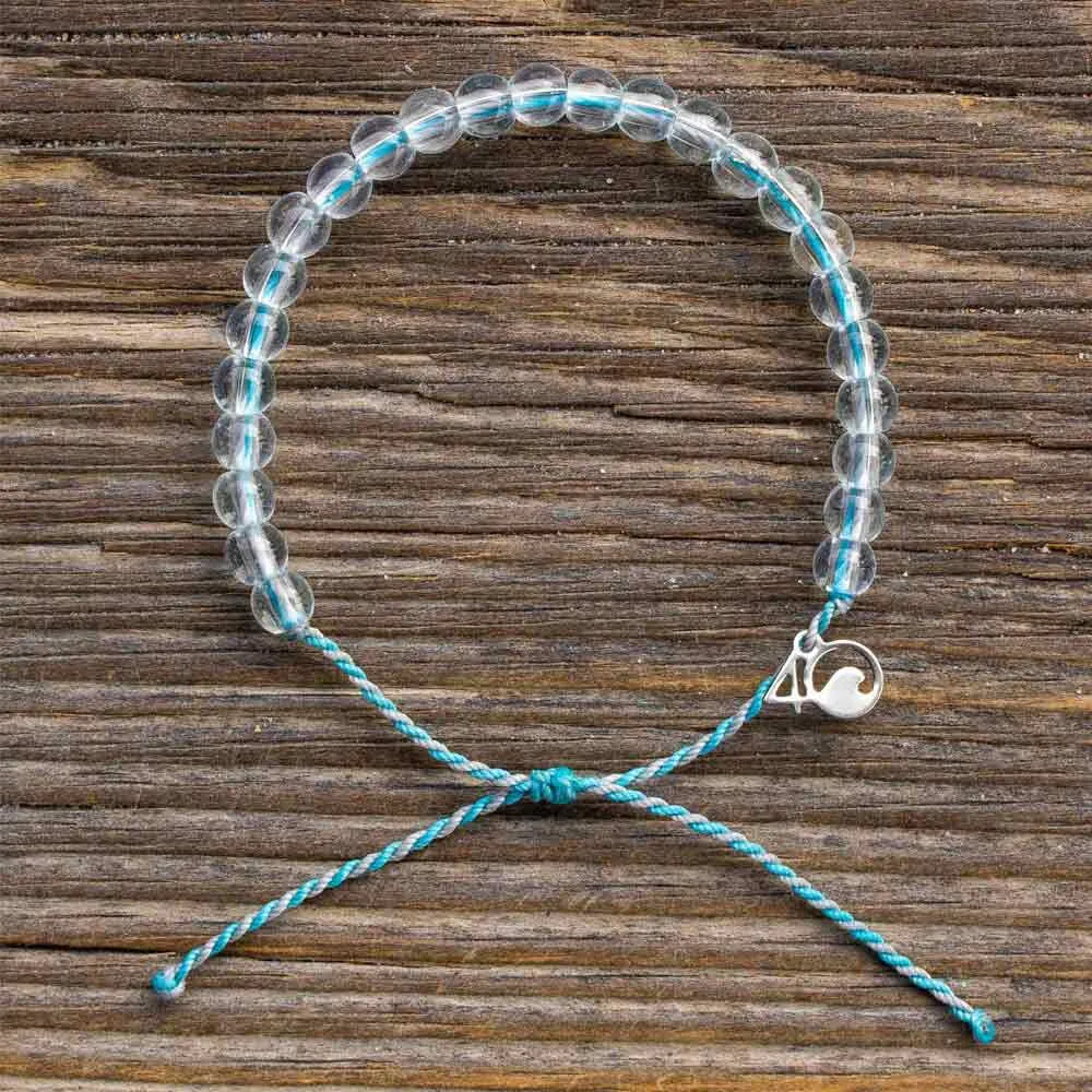 4Ocean Dolphin Light Blue & Grey Beaded Bracelet