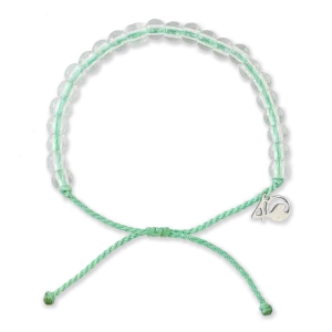 4Ocean Loggerhead Sea Turtle Sea Foam Green Beaded Bracelet