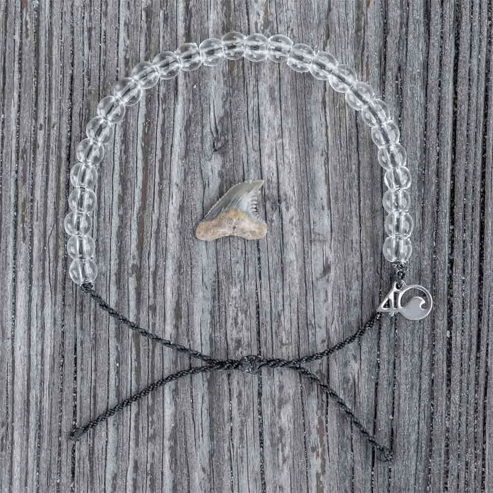 4Ocean Shark Black Beaded Bracelet