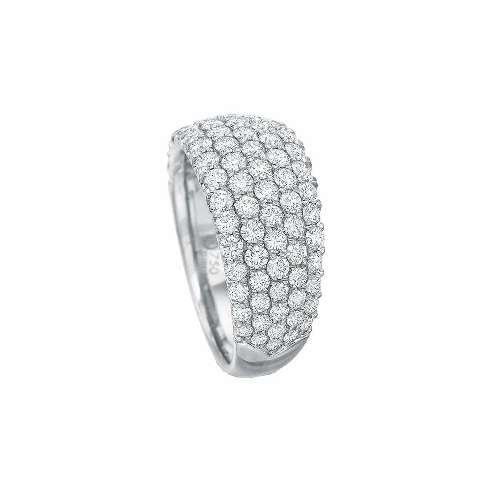 5-Row Comfort Fit Diamond Band