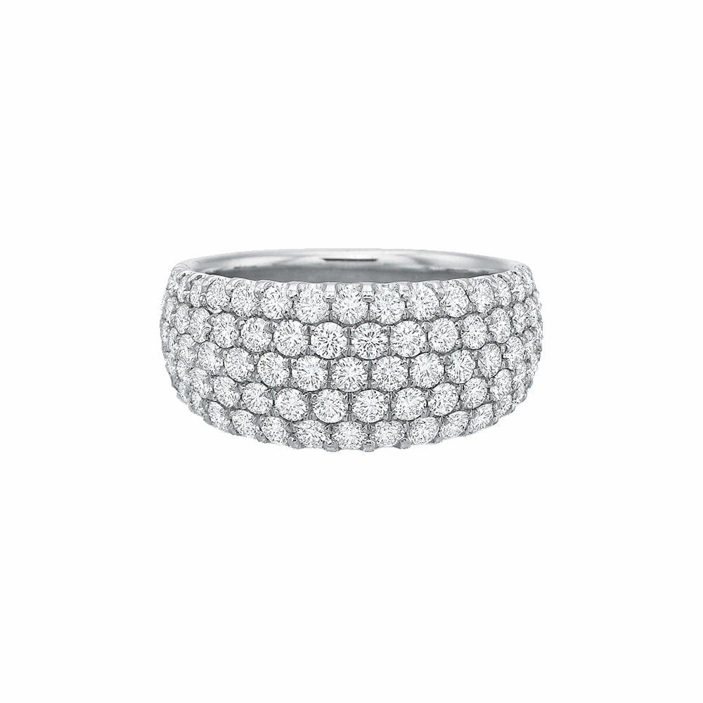 5-Row Comfort Fit Diamond Band