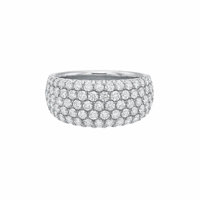 5-Row Comfort Fit Diamond Band