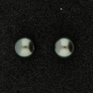 8.5-9mm Tahitian Pearl Stud 18ct Earrings