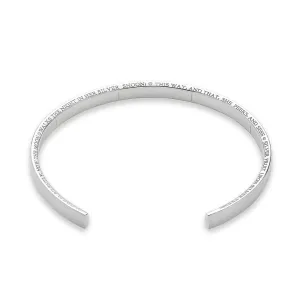 886 The Royal Mint - 886 Poem Cuff in Sterling Silver