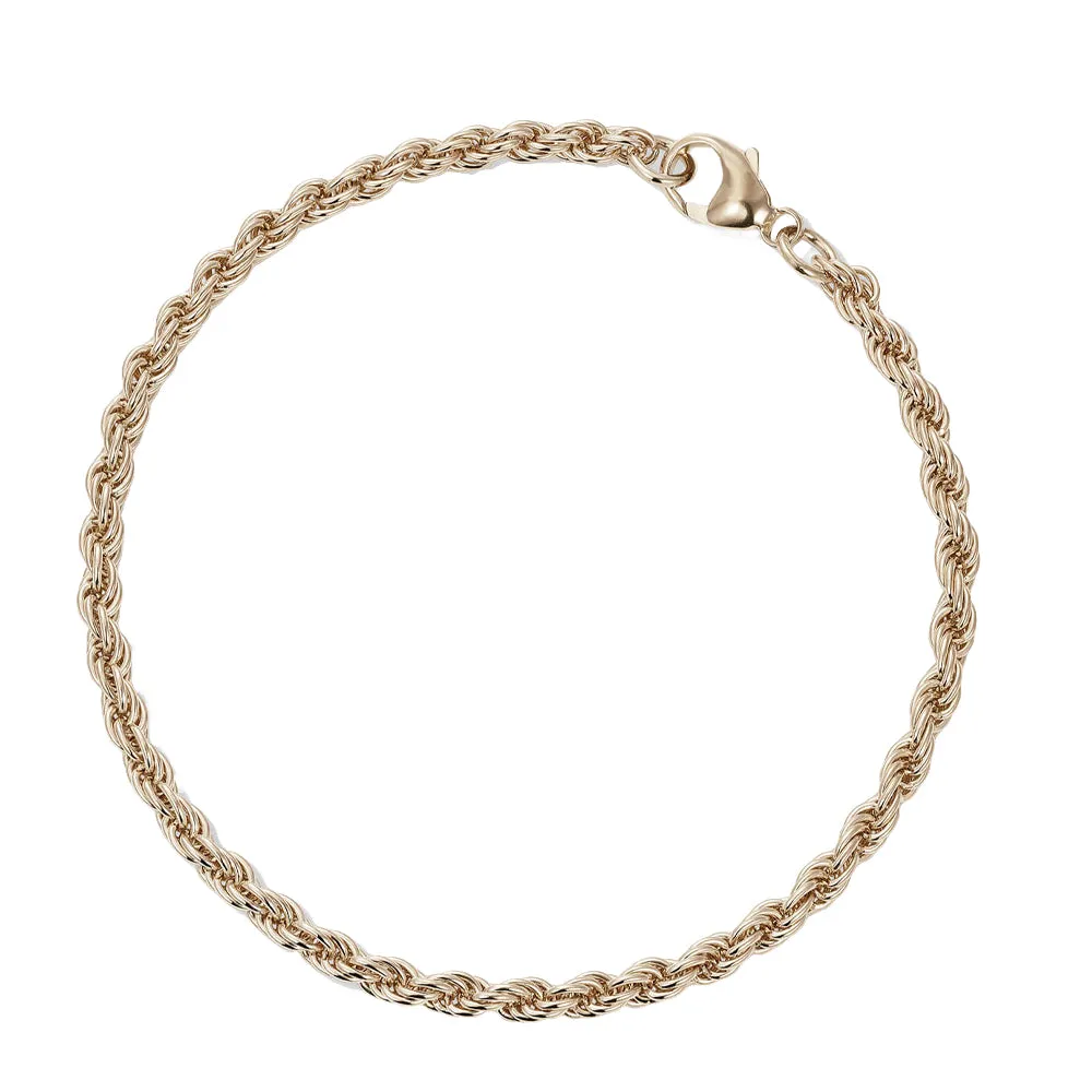 886 The Royal Mint - 886 Rope Chain Bracelet in 9ct Yellow Gold